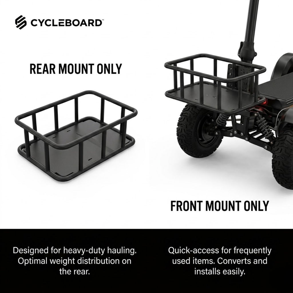REAR BRACKET & CARGO BASKET COMBO | X-QUAD 3000