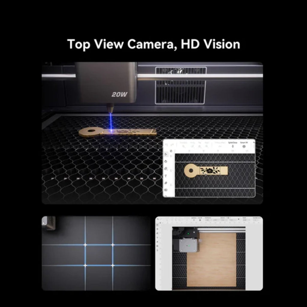 Creality Falcon A1 Pro 20W Laser Engraver HD Camera Wood Acrylic Use