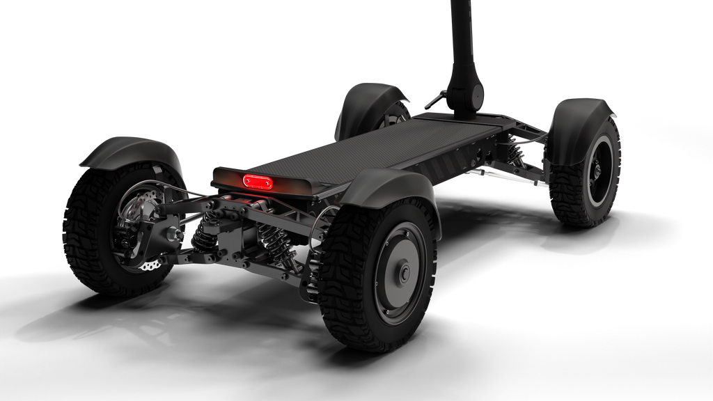 X-Quad 3000 All-Terrain Electric Board with Dual Motors, Hydraulic Brakes & LCD Display